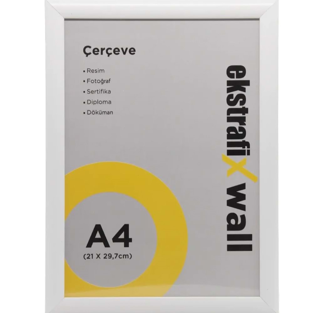 Ekstrafix Çerçeve A4 22 Lik Beyaz Fix-çb04