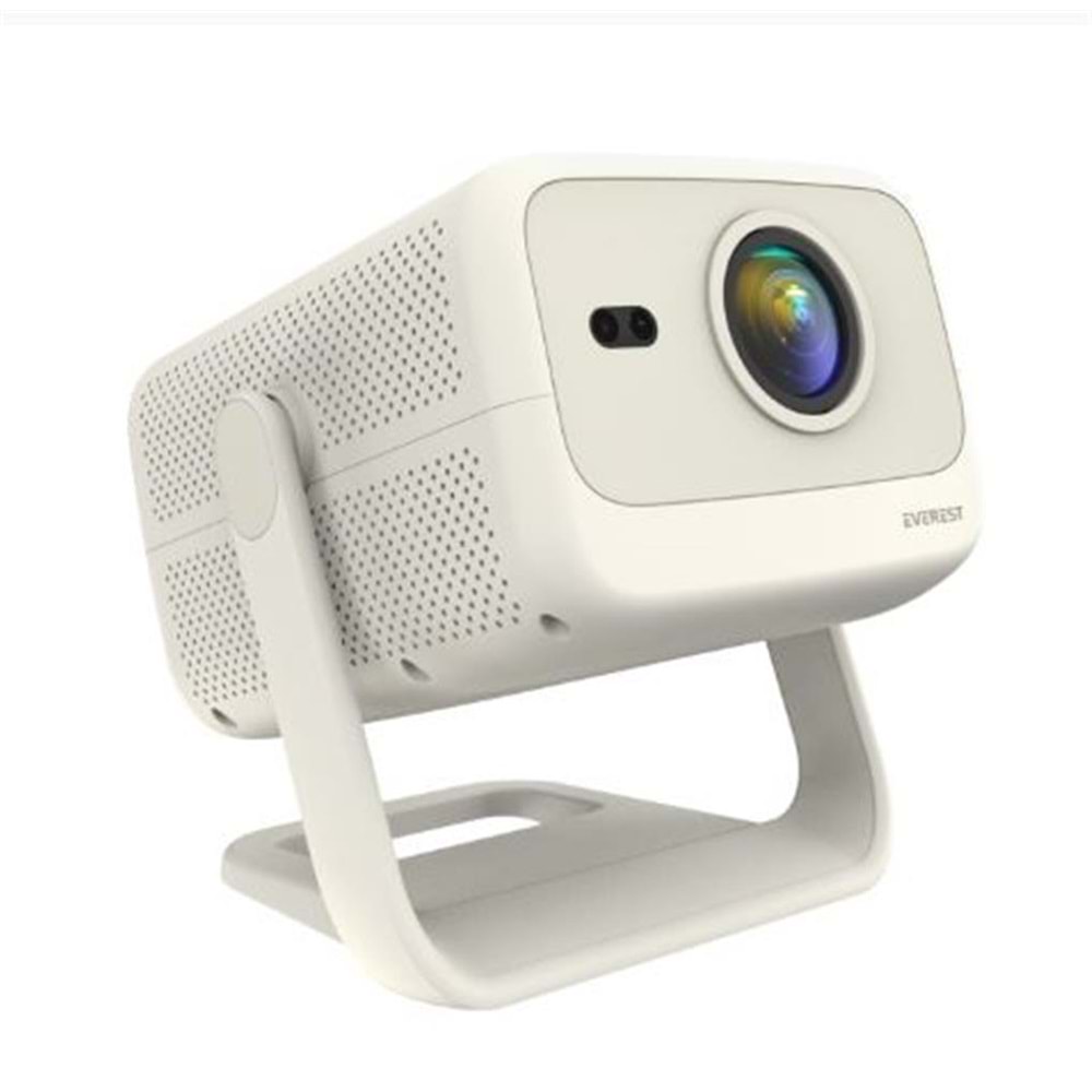 Everest PJ05 Adonis Krem- Beyaz Odaklama 1920-1080p 12.000 Android 9.0 4K Full HD Projeksiyon Cihaz