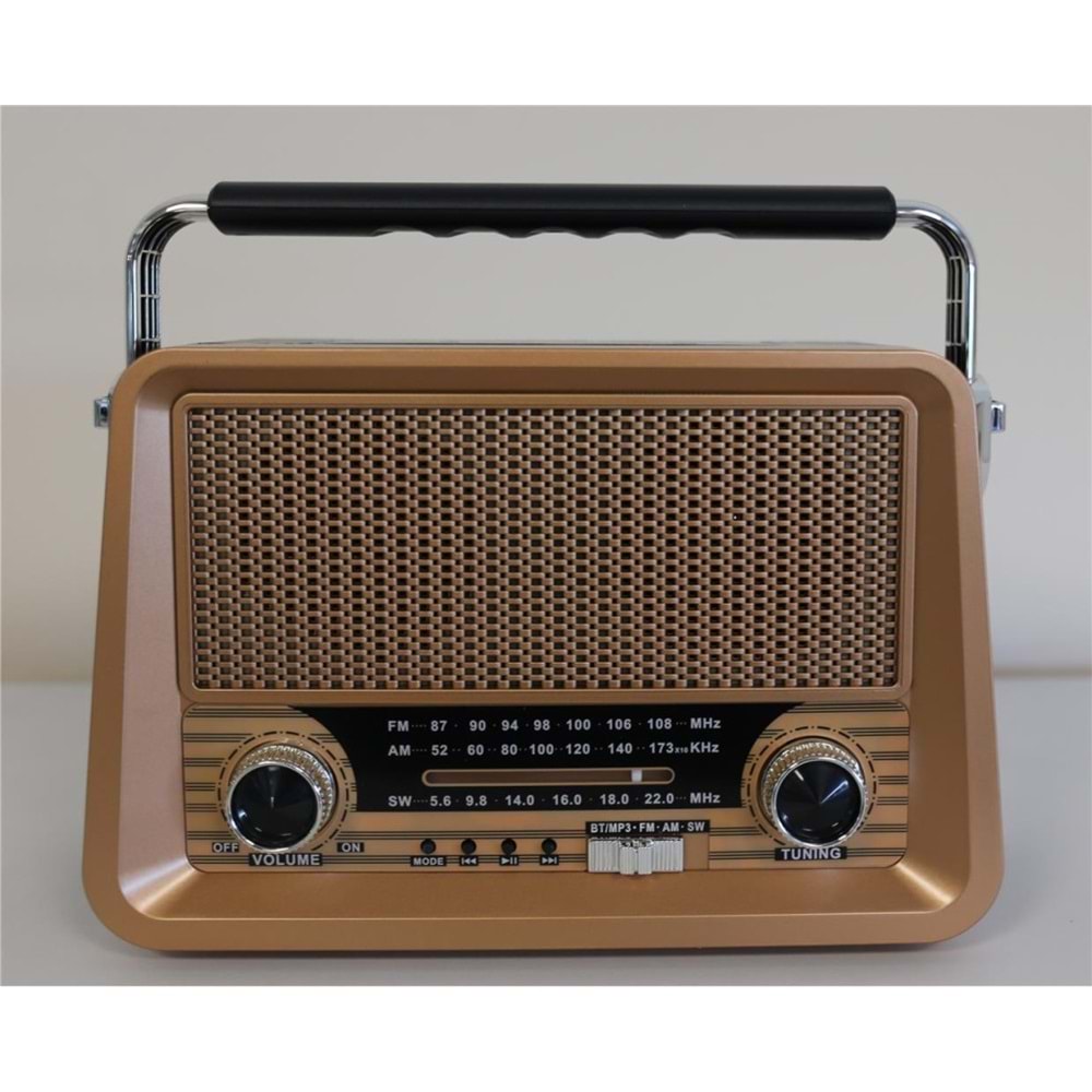 Everton Rt-756 Bluetooth Fm-Usb-Tf-Aux Şarjlı Nostaljik Radyo