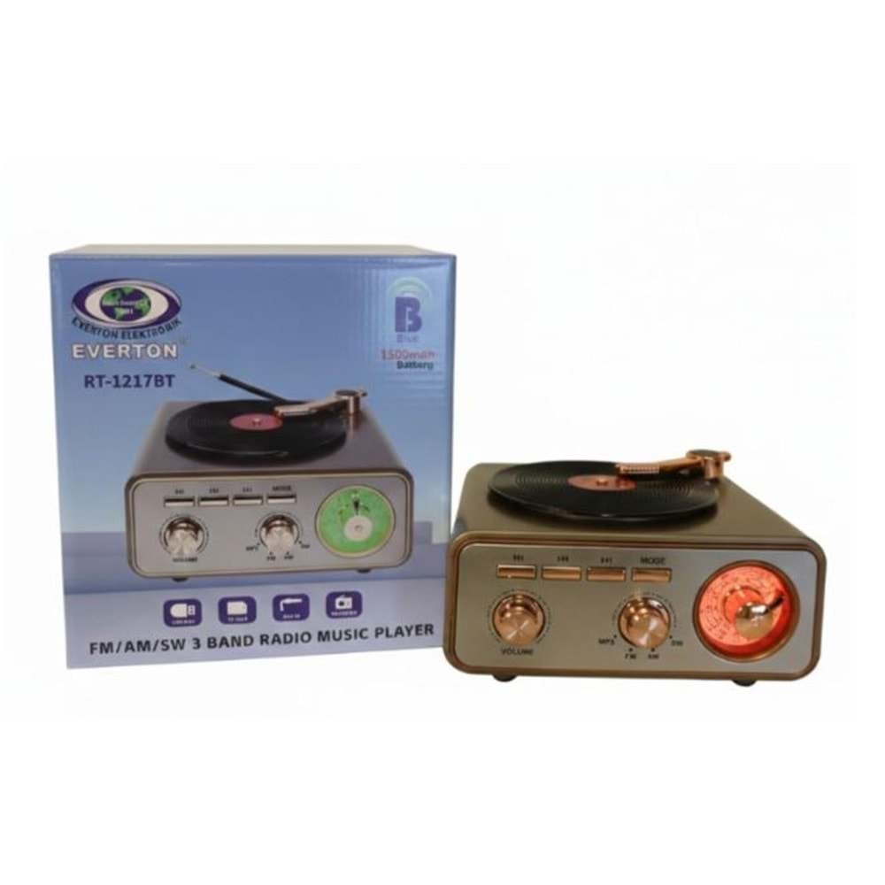 Everton RT-1217bt Bluetooth Usb-Micro Plak Radyo