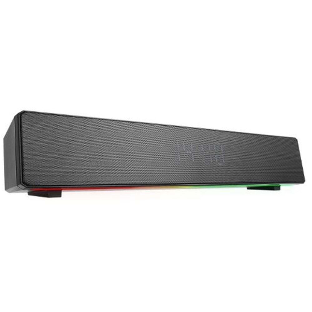 Mikado MD-SBT27 Siyah 10W 2400mAh BT,RGB,Alarm,Clock,TF Card Type-C,USB Soundbar Speaker