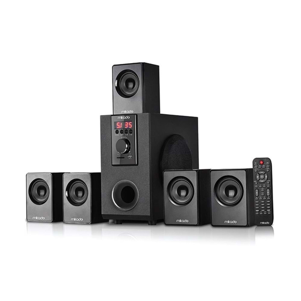 Mikado MD-505 5+1 Usb+SD+FM Destekli Bluetooth Speaker Kumandalı
