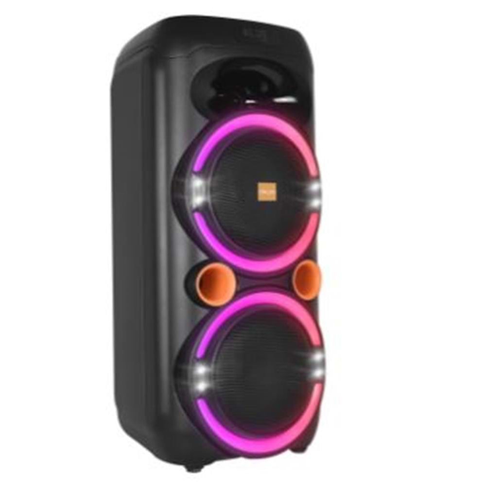 Mikado MD-79KP 30W Işıklı Siyah 1 UHF UV Mikrofonlu USB-BT-TF-TWS-AUX Type-C Şarjlı Hoparlör