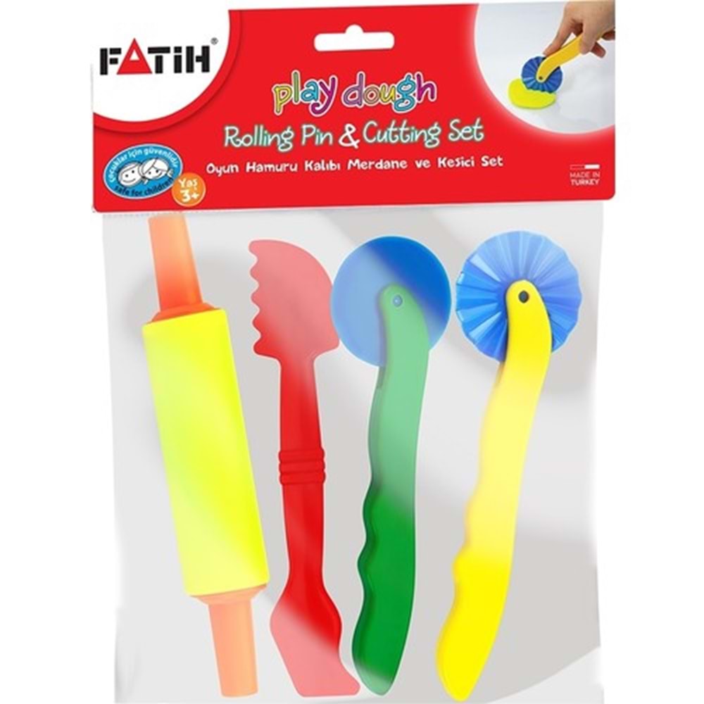 Fatih Oyun Hamur Merdane Ve Kesici Seti 50730