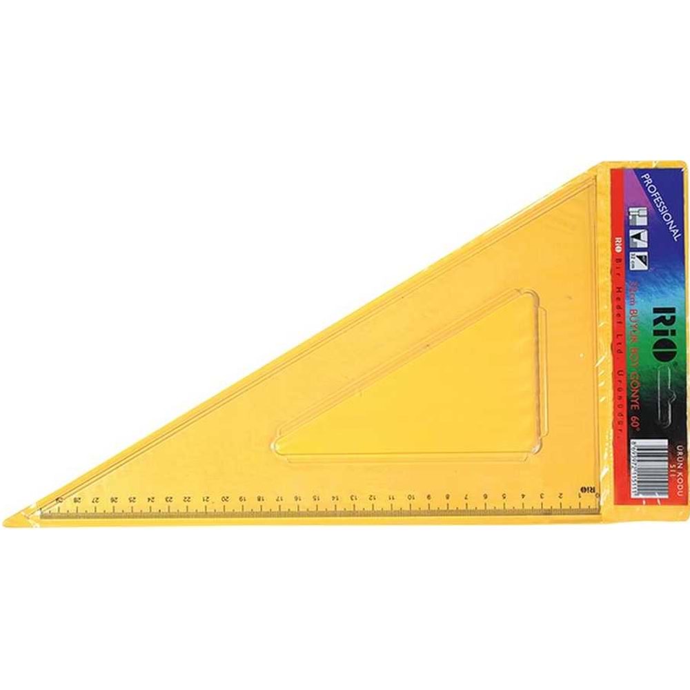 Rio Gönye Büyük Boy Lüx 32 CM 60 Derece 511 (1 Adet)