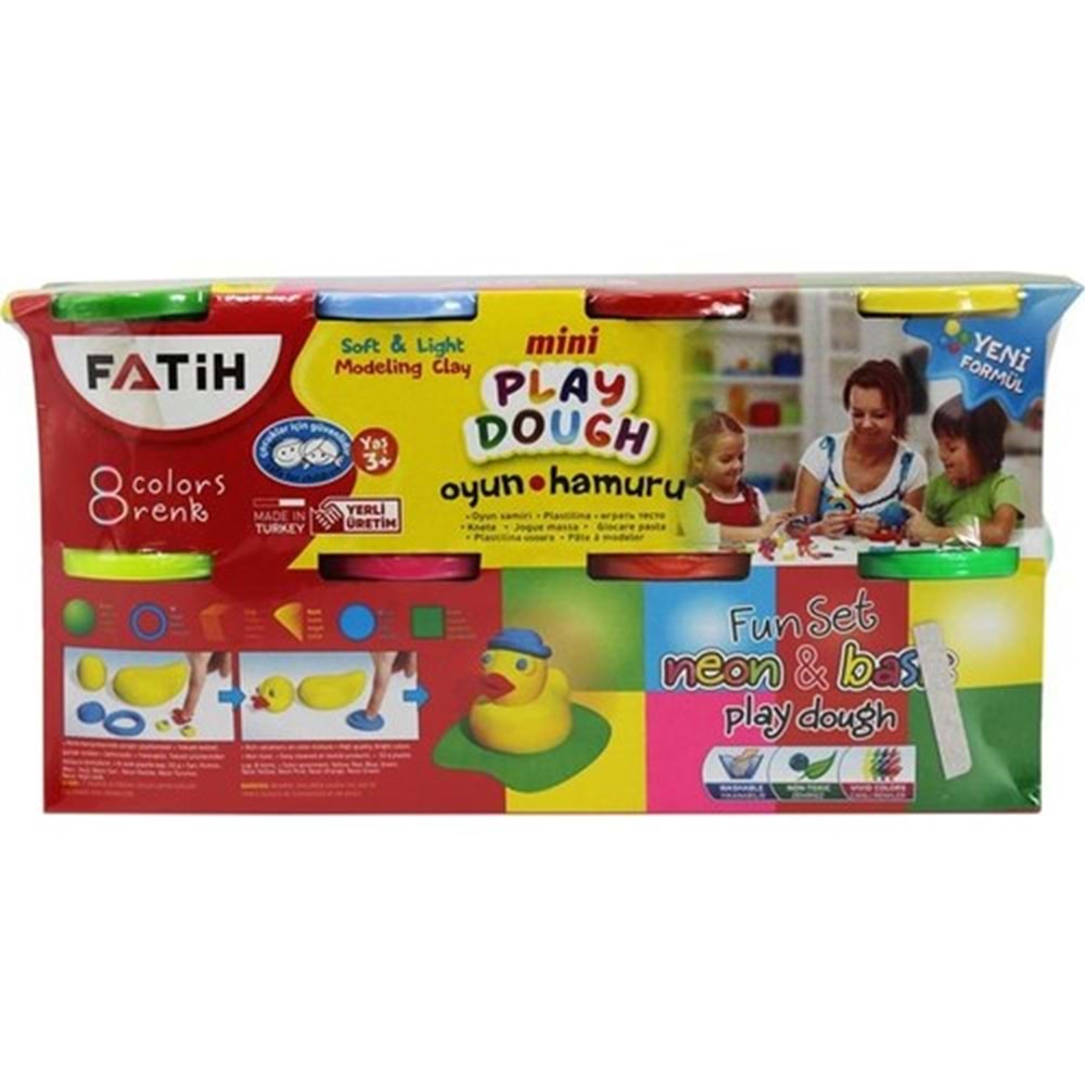 Fatih Oyun Hamuru Mini 8 Renk 400 GR 50630
