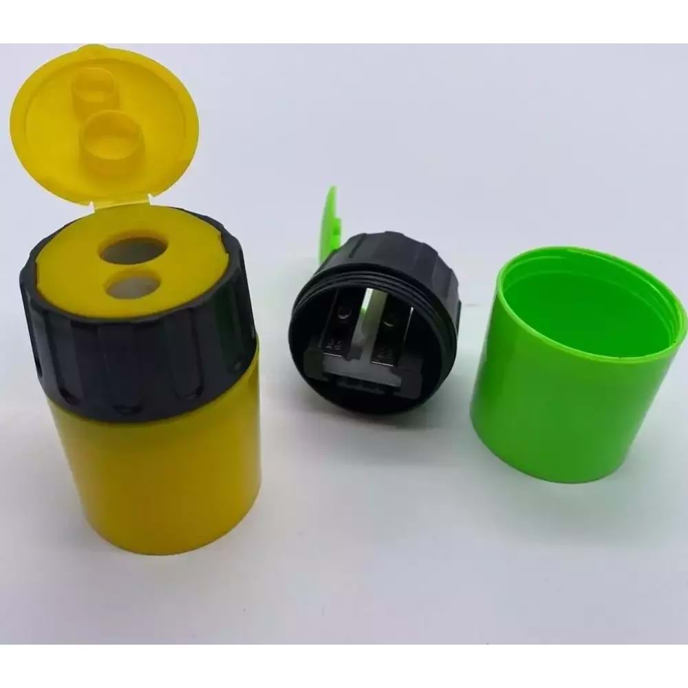 Eisen Kalemtraş Çift Hazneli Silindir Opak Renk 432 (1 Adet)