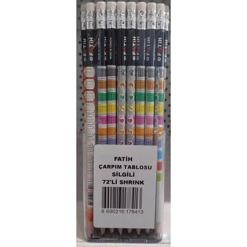 Fatih Kurşun Kalem Çarpım Tablosu (1 Adet)