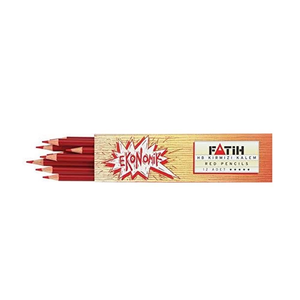 Fatih Kopya Kalemi HB Ekonomik Kırmızı 25010 (1 Adet)