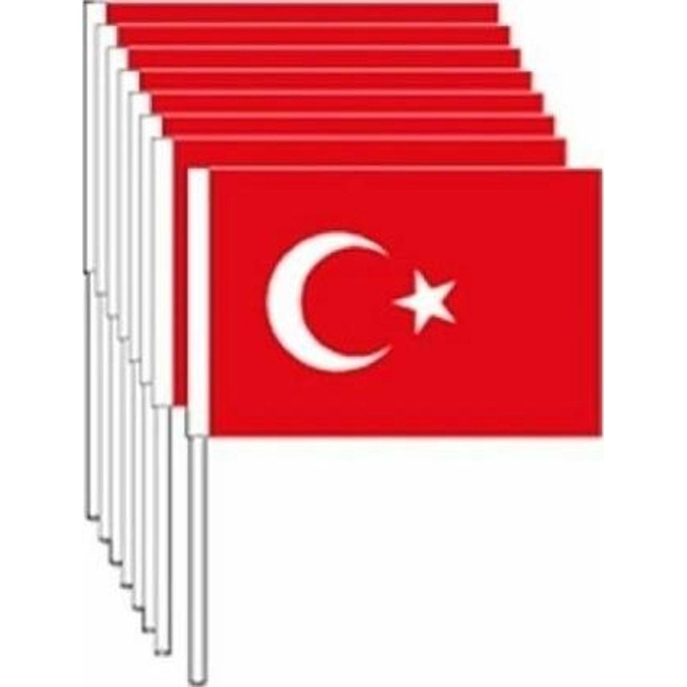 Vatan Kağıt Bayrak Türk Çıtalı 40 LI Battal VT803