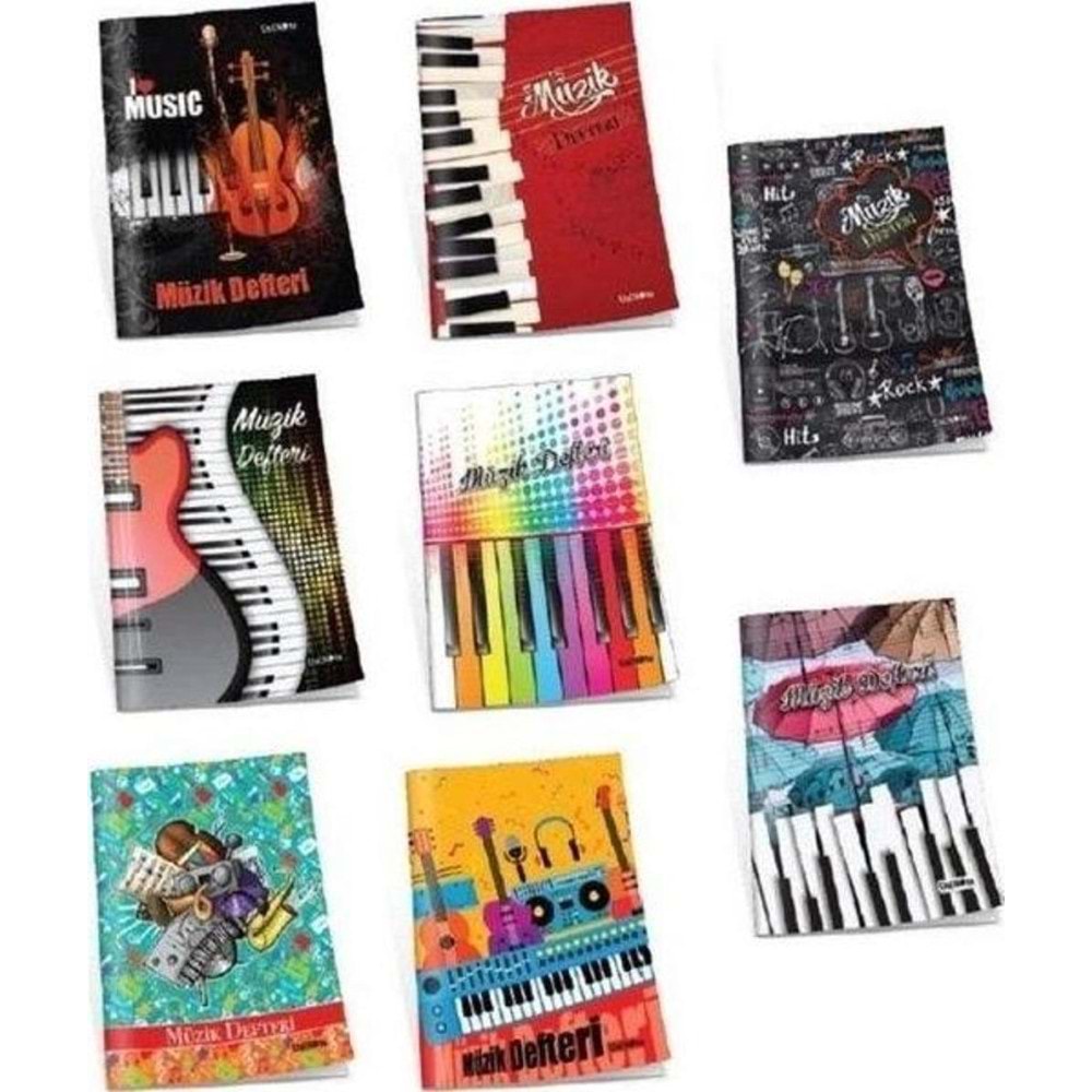Çınar Müzik Defteri Dikişli Küçük 30 YP 21001 (1 Adet)