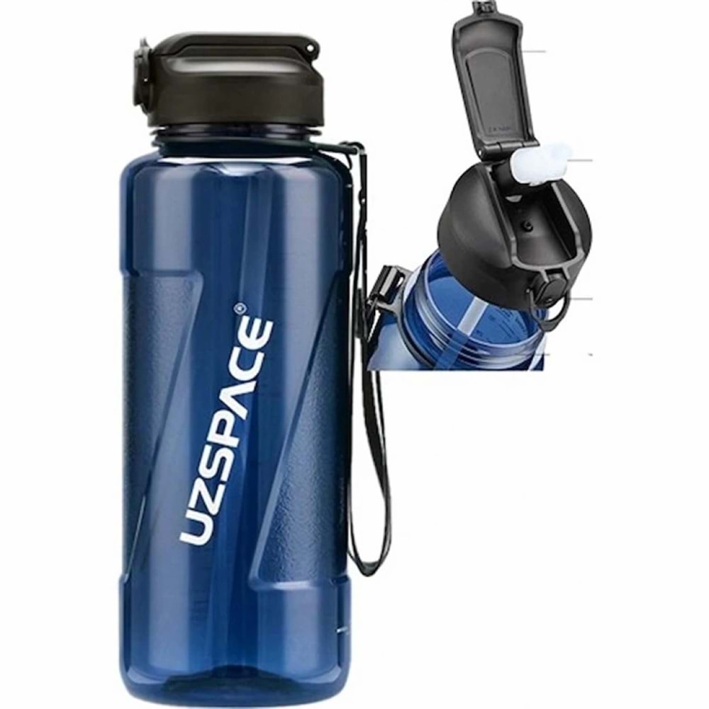 Uzspace Matara Tritan Pipetli 1500 ML Karışık Renk 6058