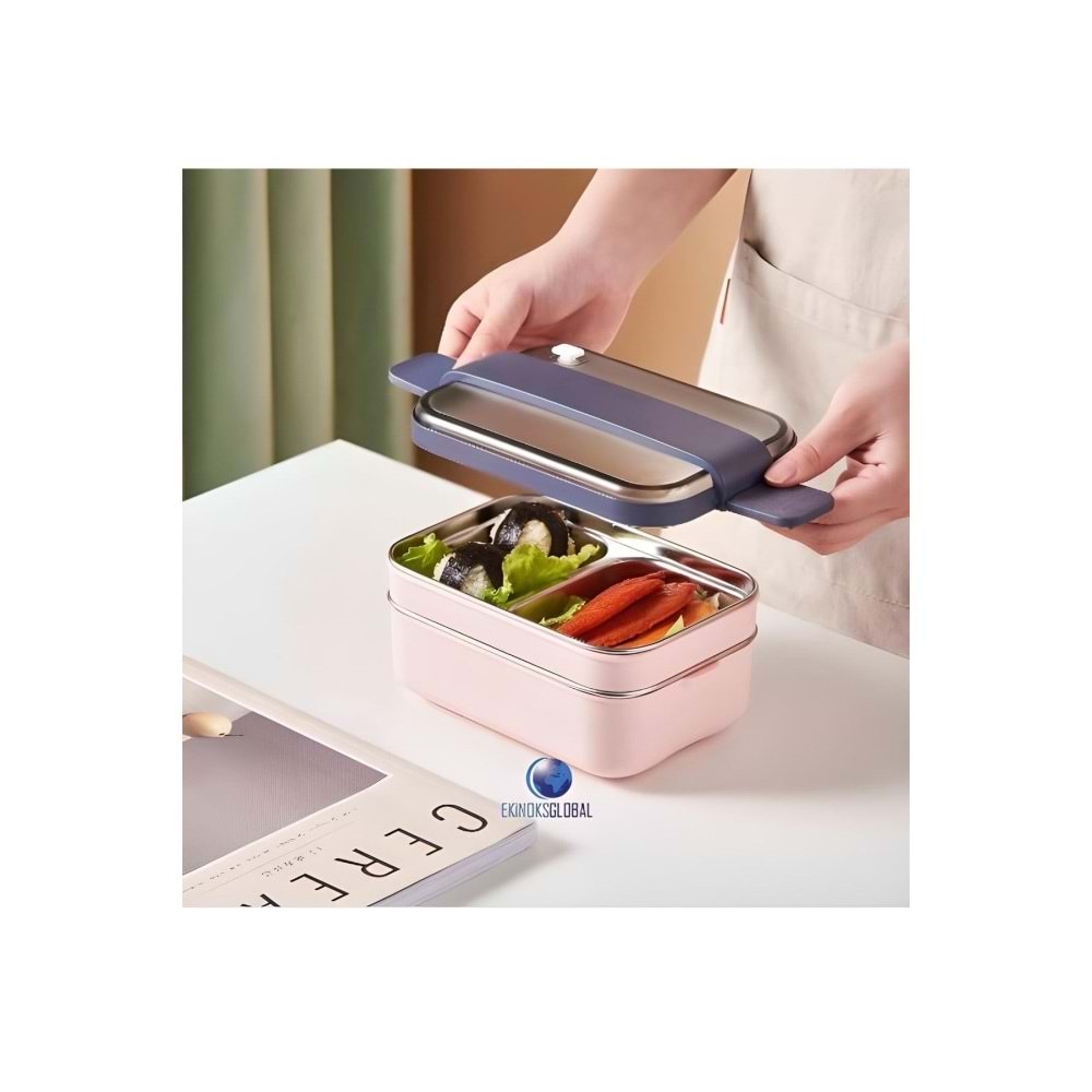 Vagonlife Beslenme Kutusu Lunch Box Paslanmaz Çelik 1200 ML BL20183