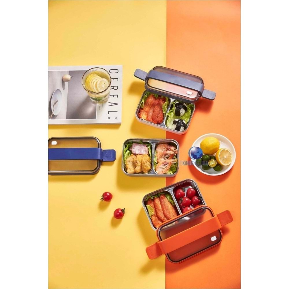 Vagonlife Beslenme Kutusu Lunch Box Paslanmaz Çelik 1200 ML BL20183