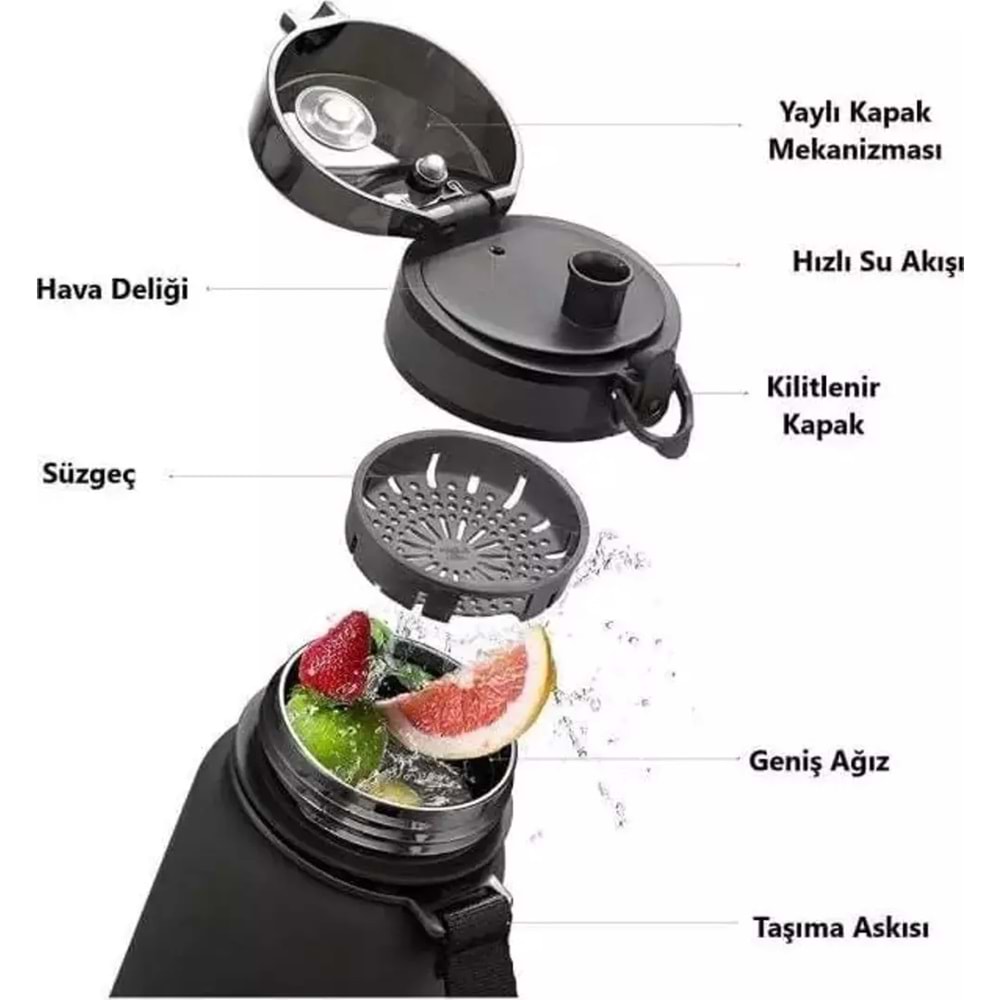 Uzspace Matara Tritan 500 ML 3026-7