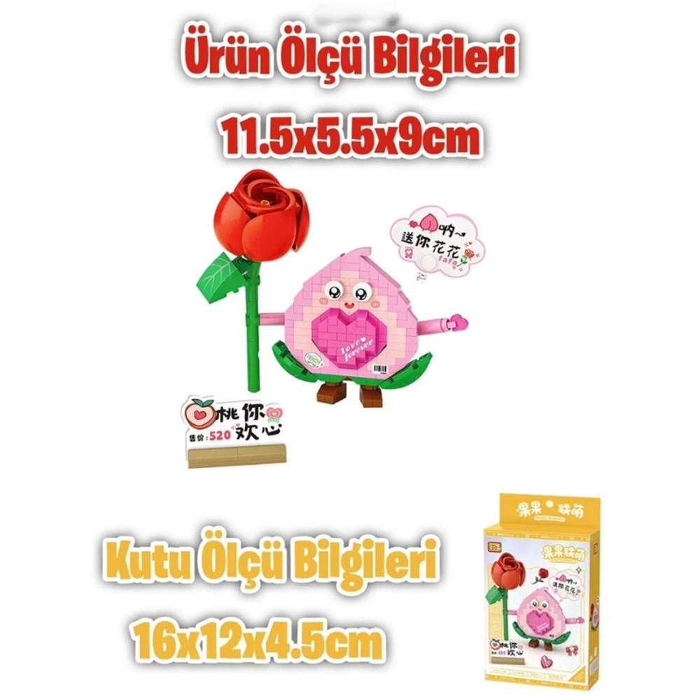 Loz Blok Oyuncak Avakado Çiçek 330 Parça Lz8818