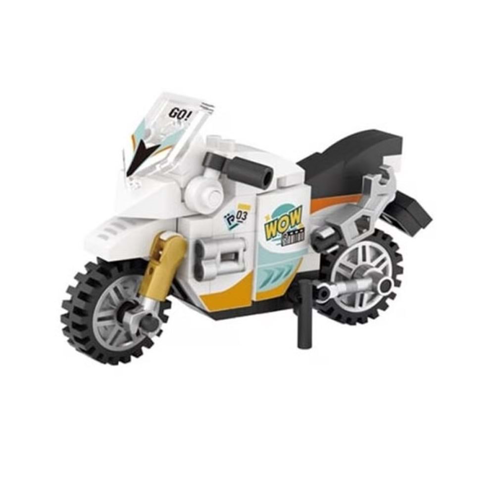 Loz Motorsiklet 120 Parça Block Oyuncak-mini Poşet (1 Adet)