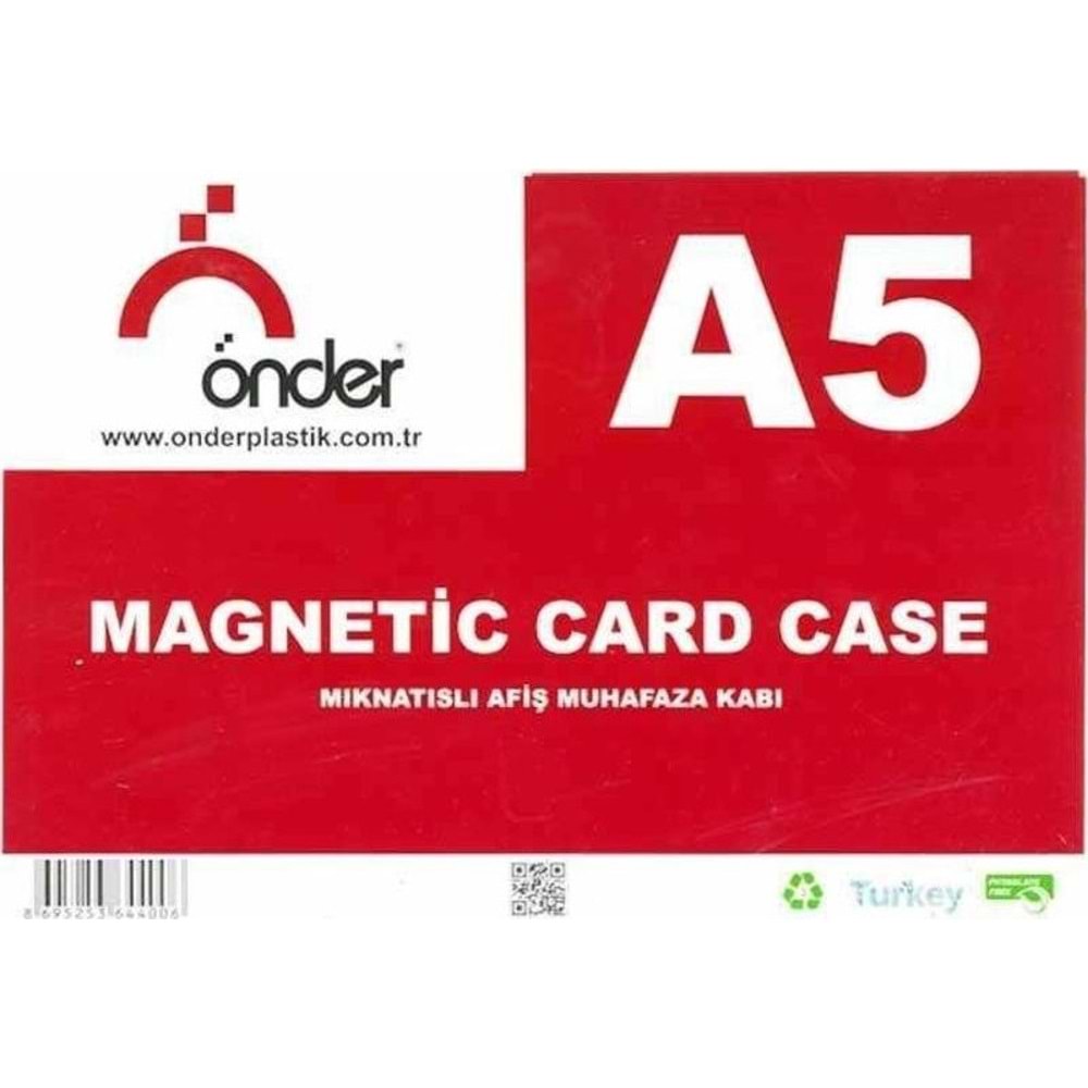 Önder A5 Magnetli Afiş Muhafaza Kabı-asetat (1 Adet)