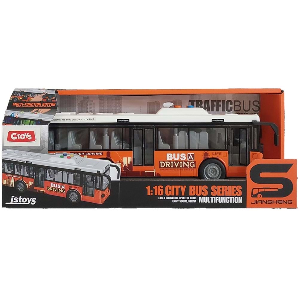 Ctoy Oyuncak Işıklı Ve Sesli Otobüs CTOY-JS120A