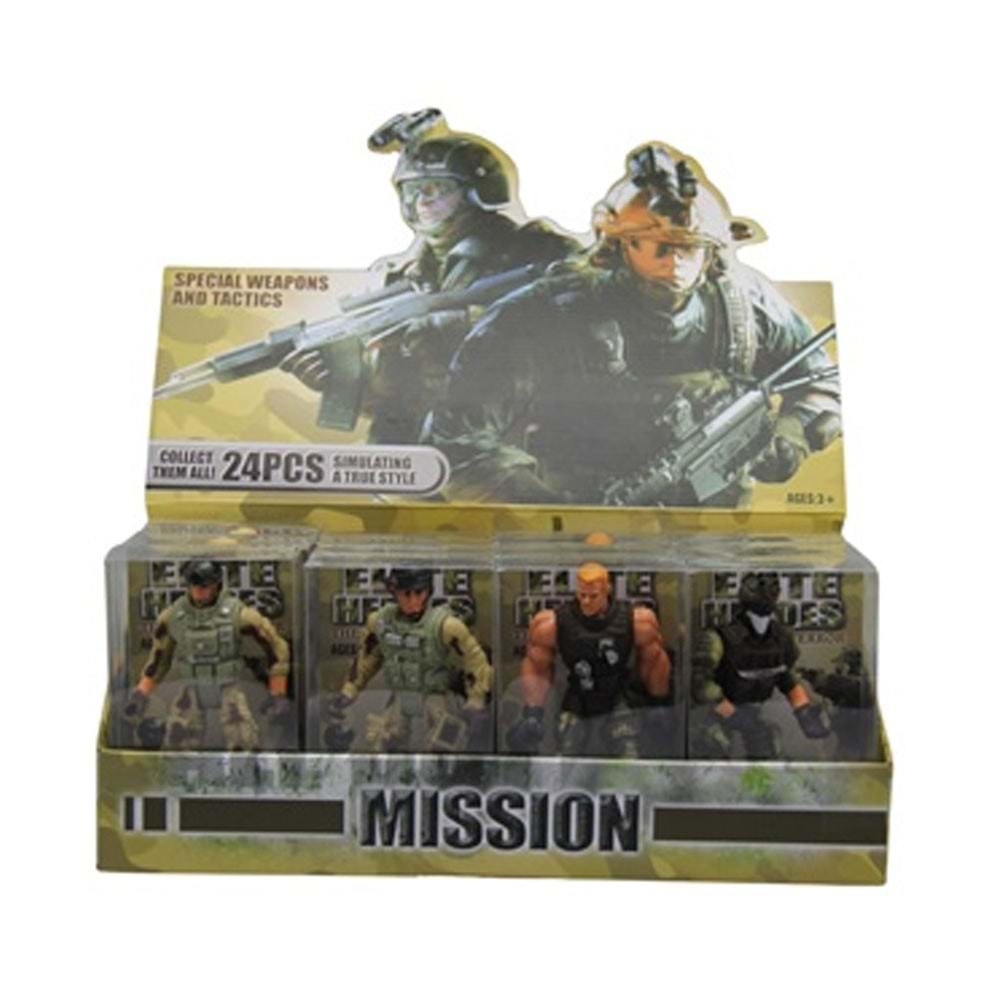 Ctoy Asker Figürü 2 Stand 4lü Ctoy-5898-a62 (1 Adet)