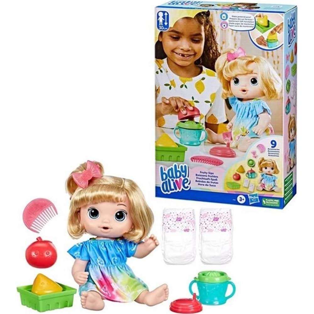 Baby Alive Bebeğimle Eğlenceli Yudumlar (Sarışın)