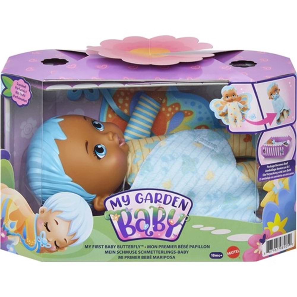 My Garden Baby İlk Kelebek Bebeğim Mavi Saçlı Bebek 23 Cm HBH38