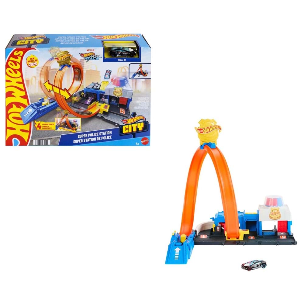 Hot Wheels Polis İstasyonu Oyun Seti Mtl-jbm71