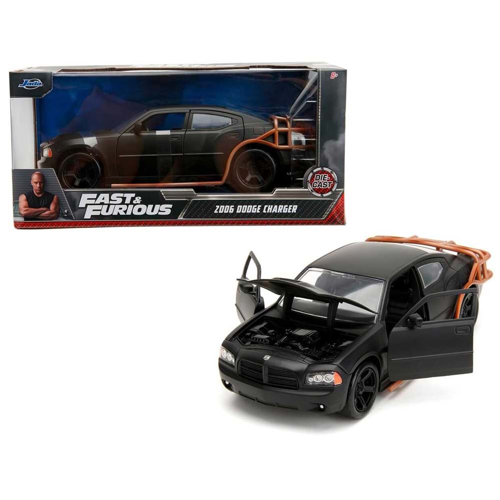 Jada F&F Dodge Charger Heist Car 1:24 Model Araba