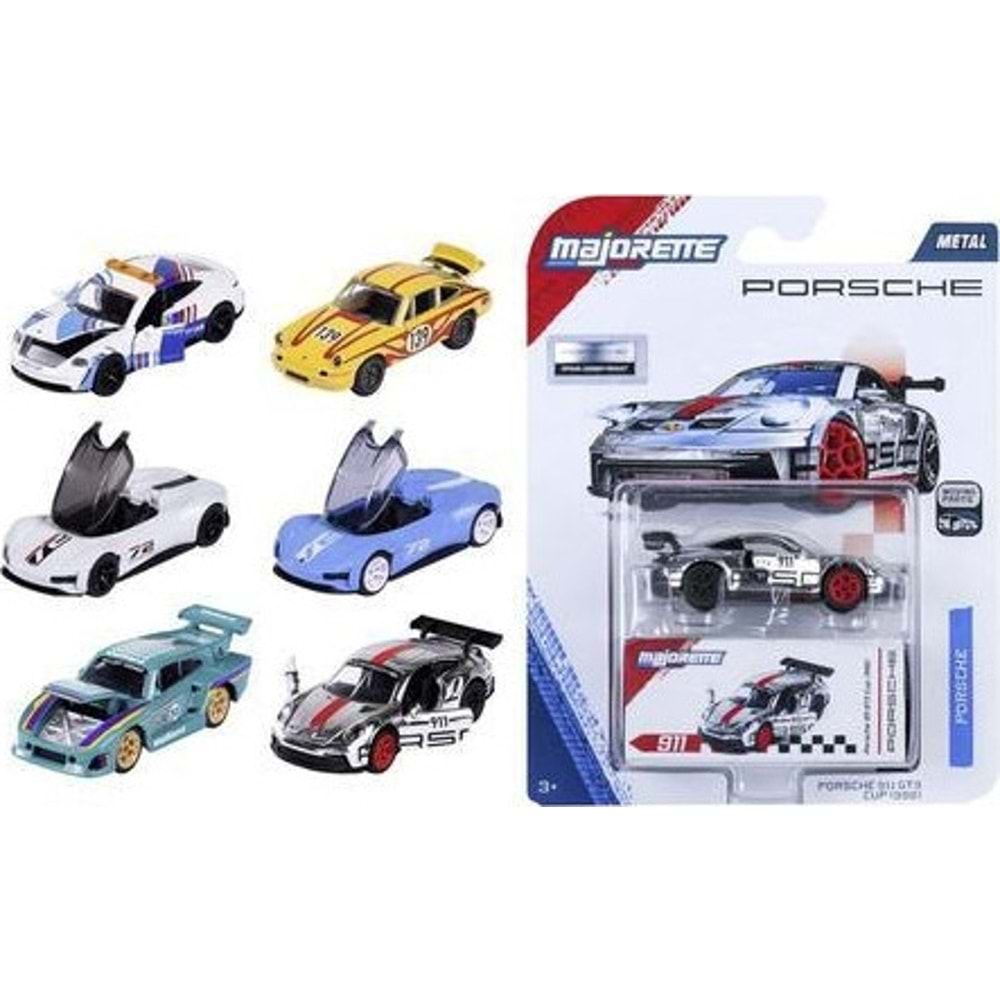 Majorette Porsche Deluxe Cars 6 Asst