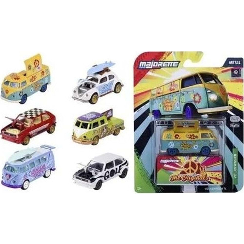 Majorette Volkswagen Deluxe Cars 6 Asst