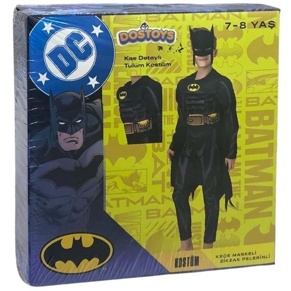 Batman Kaslı Kostüm 7-8 Yaş