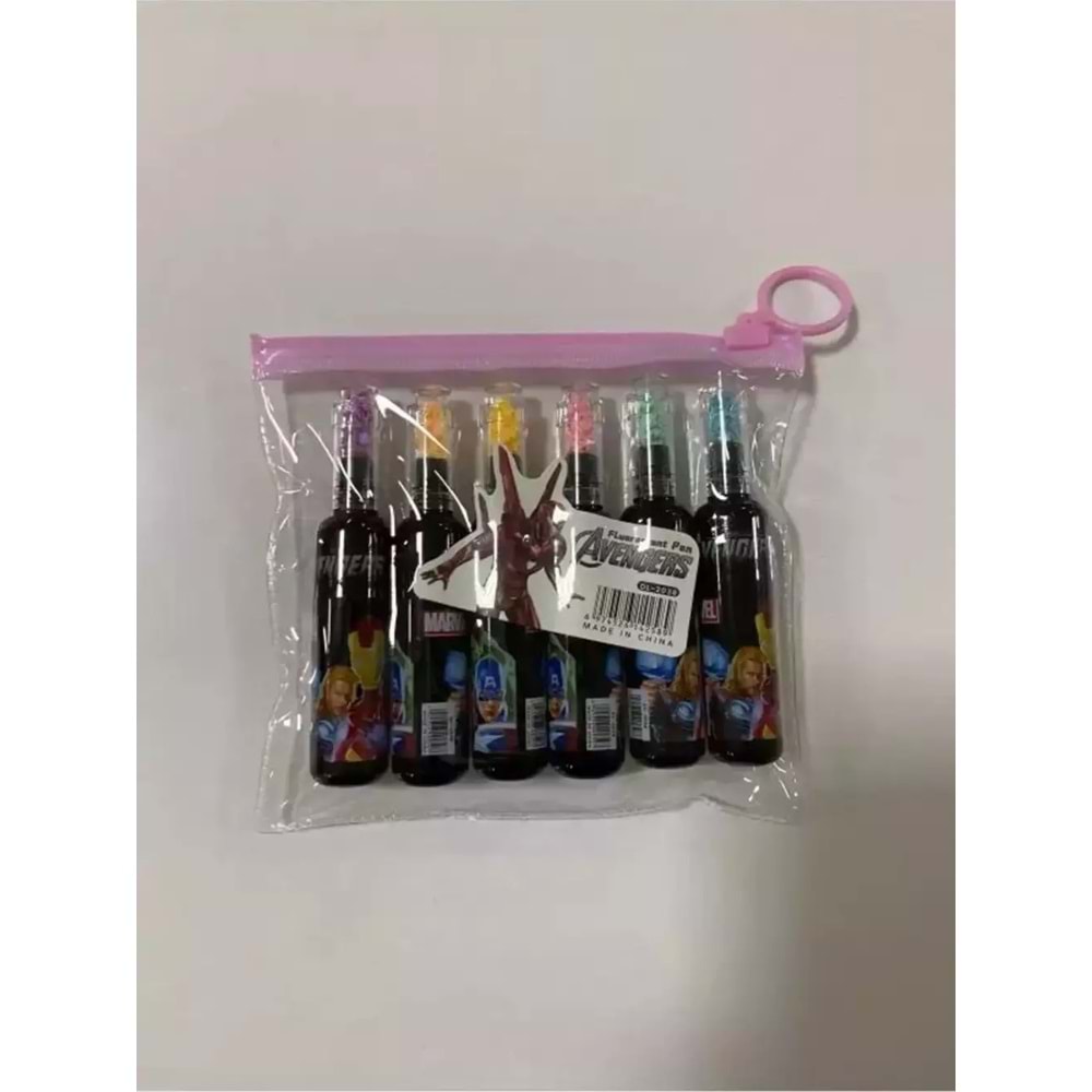 Pinco Fosforlu Kalem AVENGERS 6 Lı DL-2038