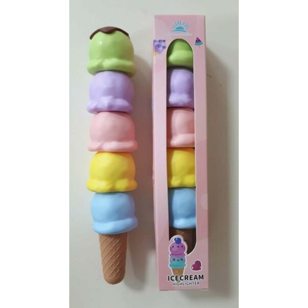 Pinco Fosforlu Kalem Dondurma 5 Li MD-069