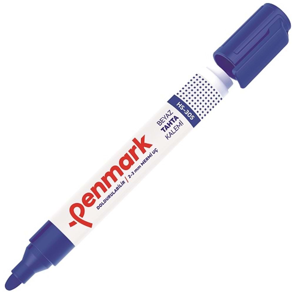 Penmark Tahta Kalemi Yuvarlak Uçlu Mavi HS-305 (1 Adet)