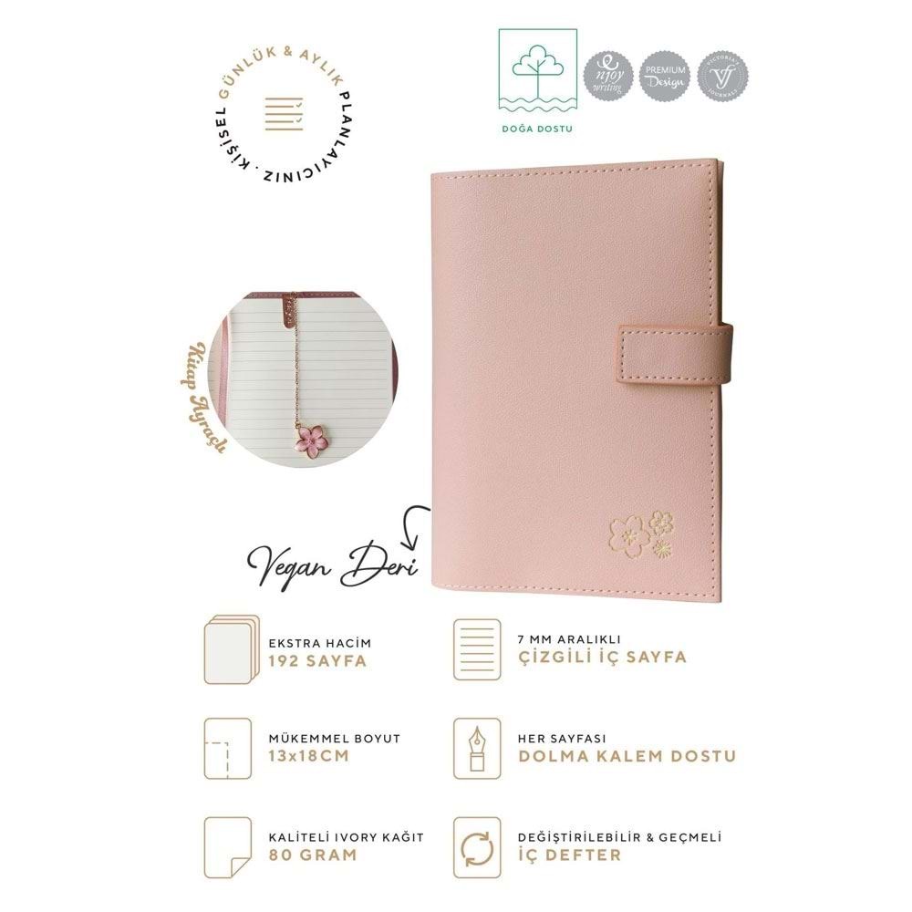 VJ Kutulu Defter 13x18 Cm Ivory 96 YP Kitap Ayraçlı 124-1059