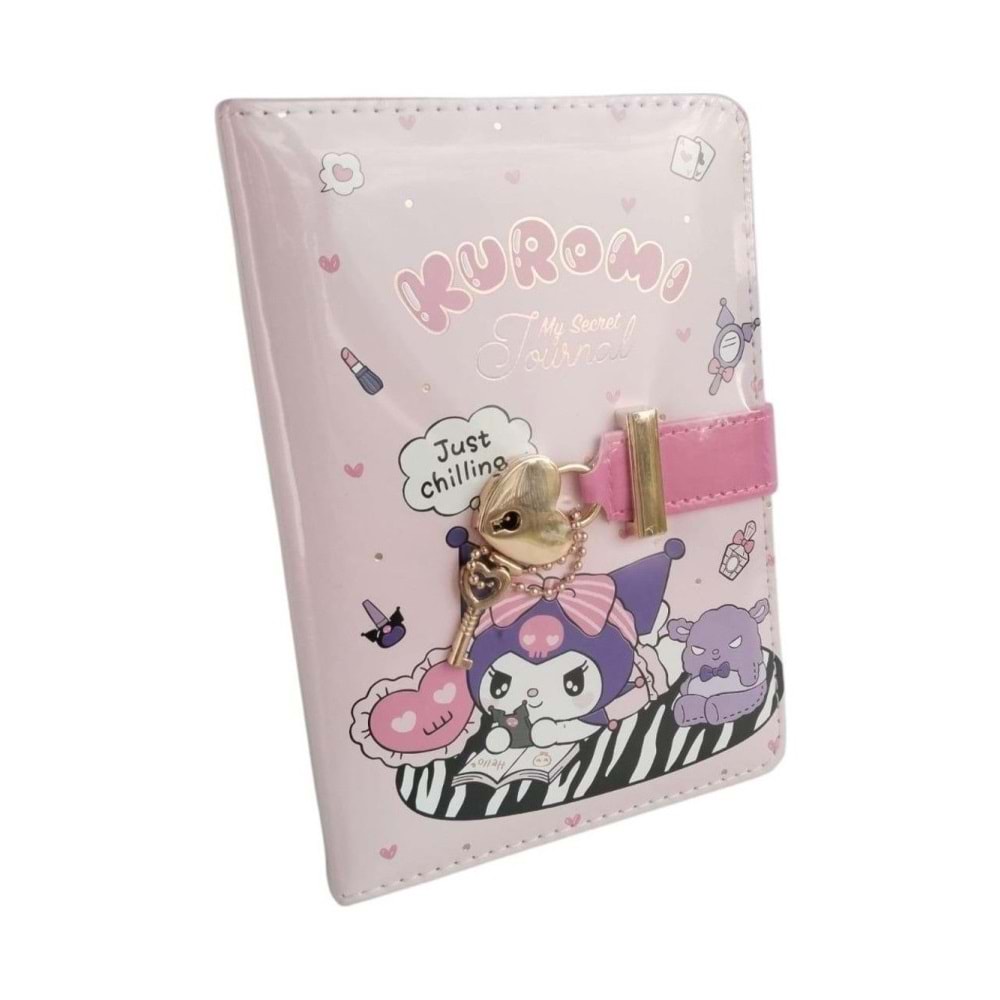 Vj Kuromi Kilitli Günlük A6 192 Syf 80 Gr 525-2023