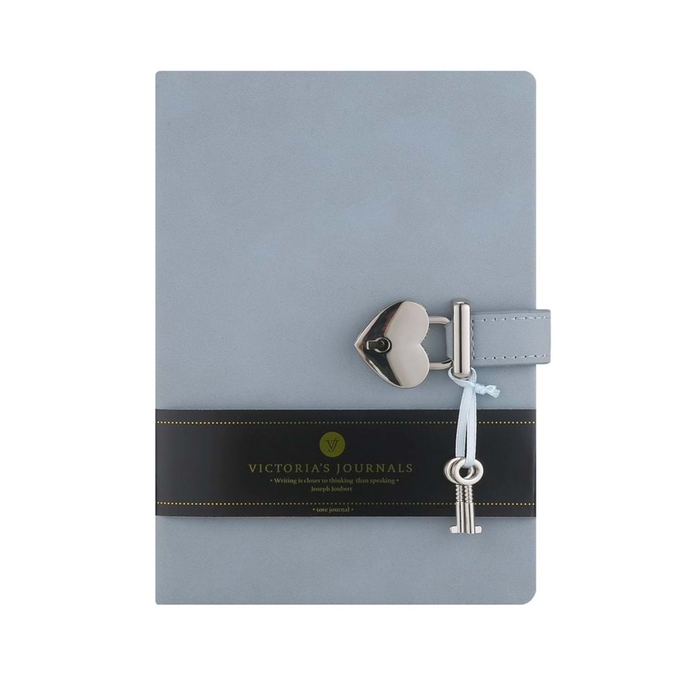 Hush Hush Kilitli Defter 80 Gr 160 Yp.Çiz. A.Mavi