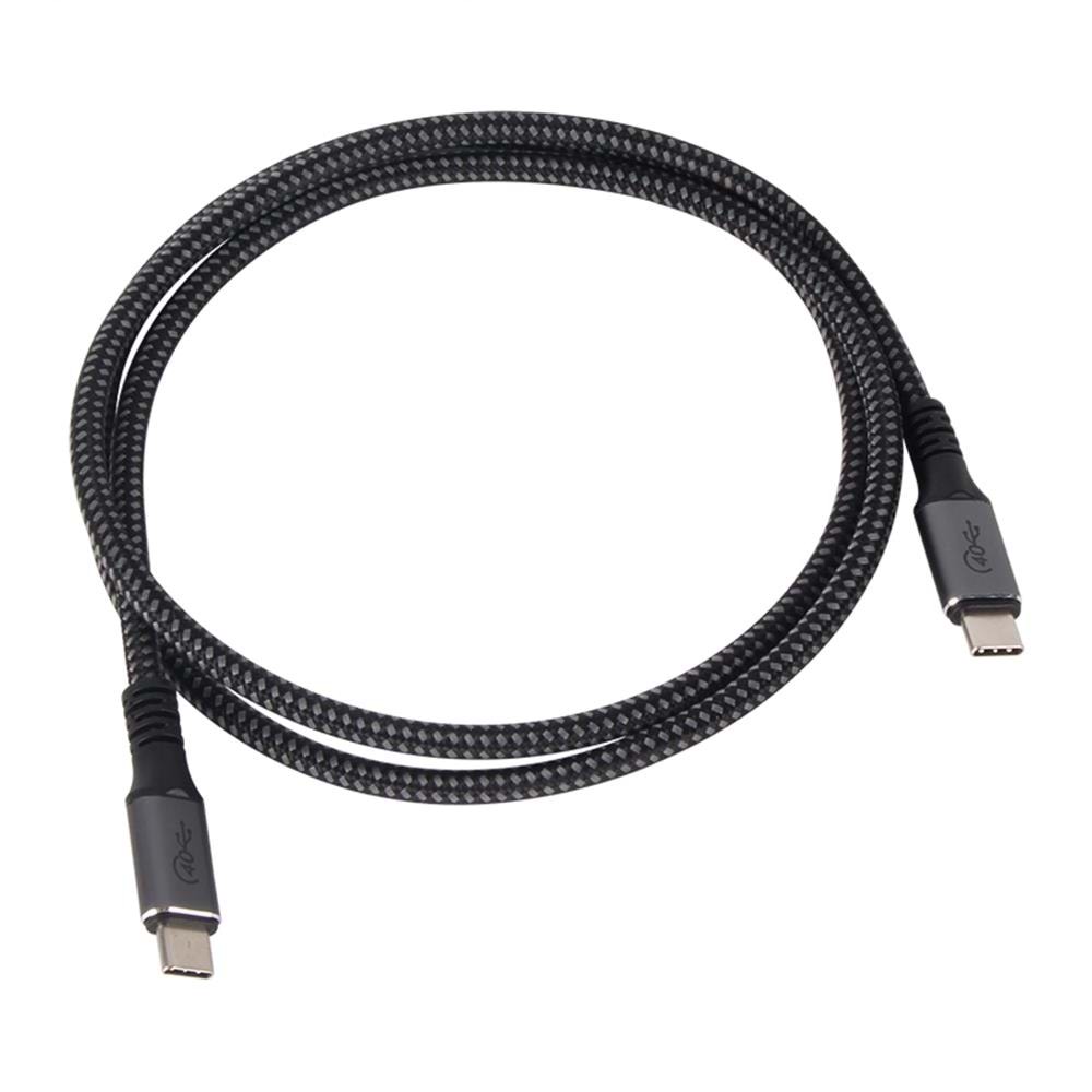 Vcom CU520M Type-C to Type-C 3m 20Gpbs (USB4) 90W 4K@60Hz Video Örgülü Şarj ve Data Kablosu