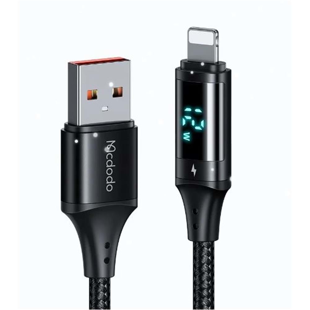 MCDODO CA-1060 DİJİTAL EKRANLI Usb-A To Lightning HIZLI DATA-ŞARJ KABLOSU 3A 1.2M