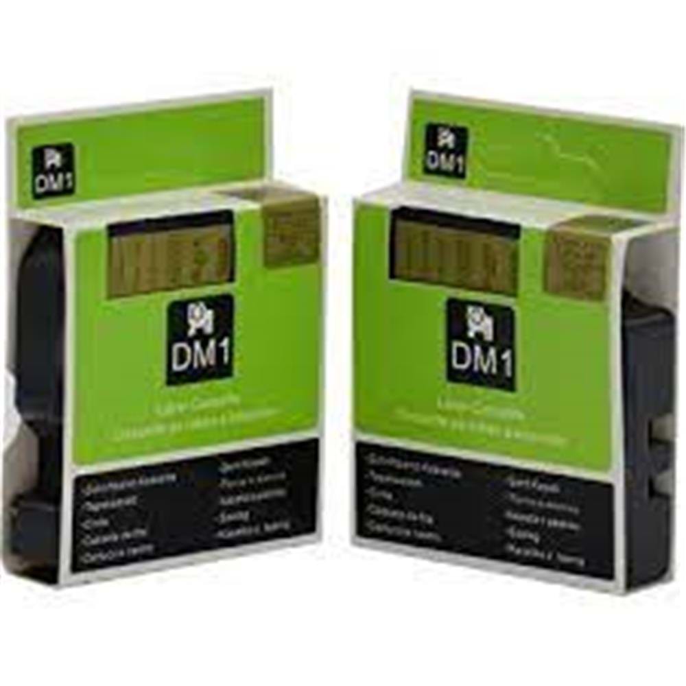 Dymo D1 Şerit Standart 12 MMx7 MT Siyah Üzerine Beyaz 45021