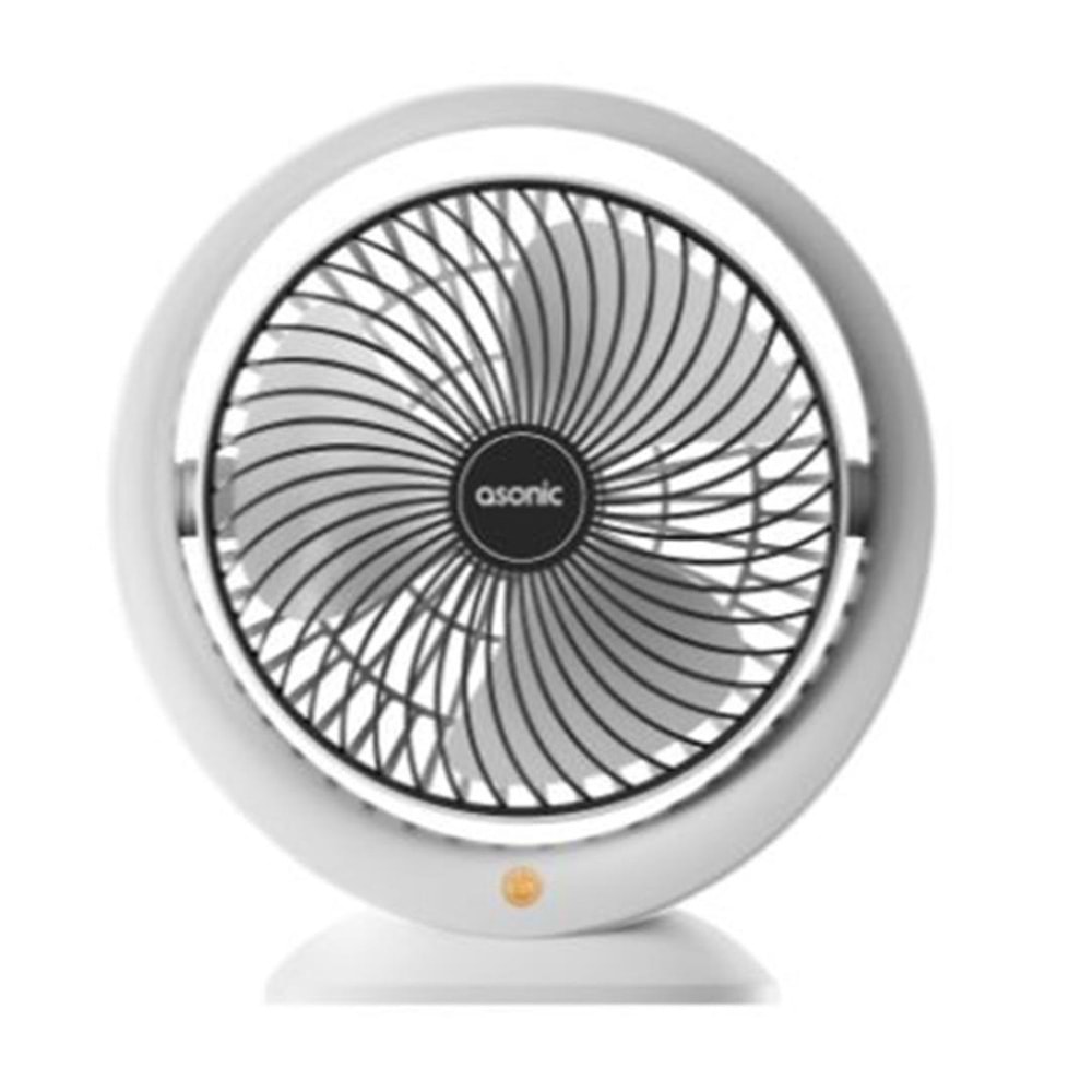 Asonic AFN25 Beyaz-Siyah Type-C Masaüstü Usb Fan