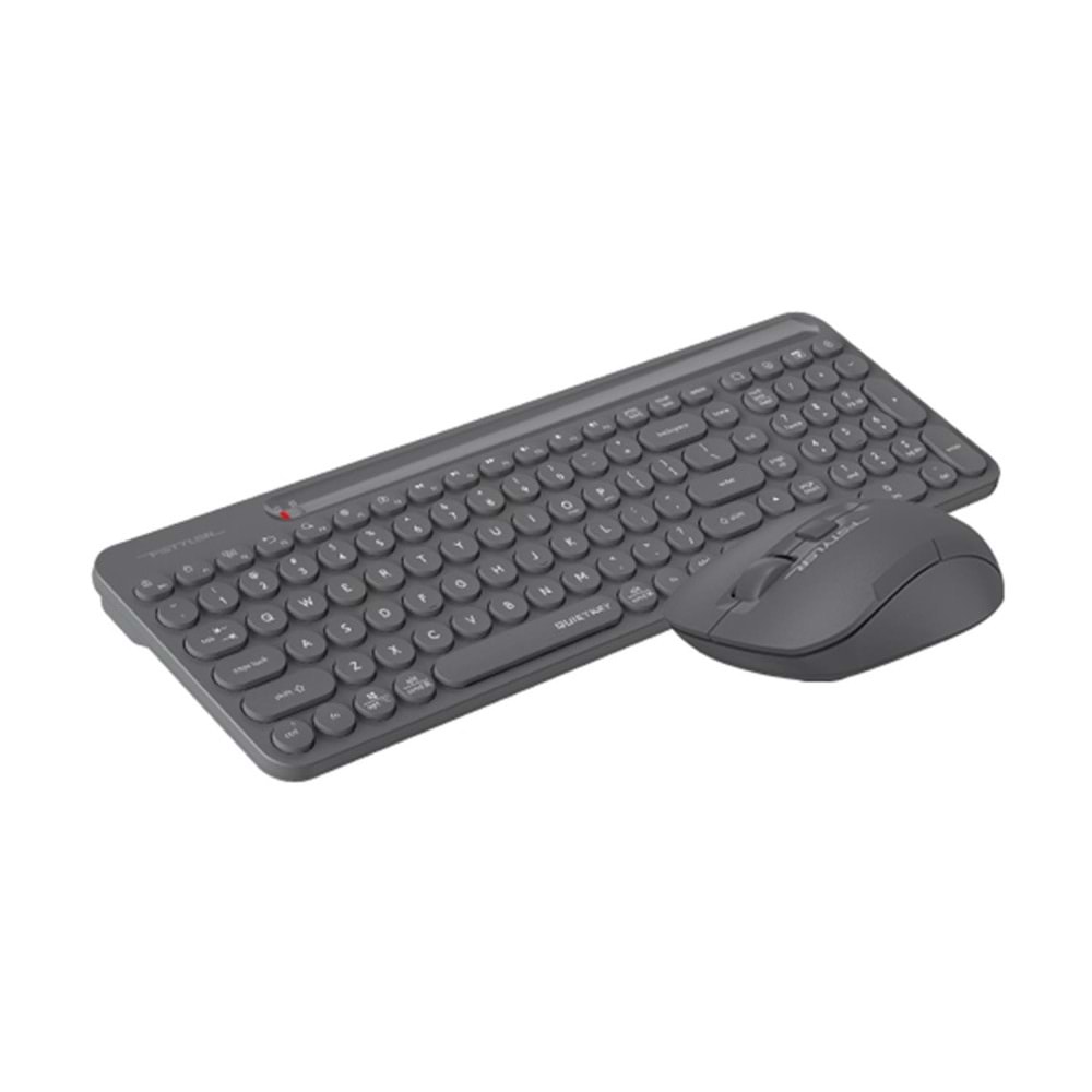 A4 Tech FG3300 Air2 2.4G Gri Q Klavye Fn-Mm Klv+Optik Mouse Sessiz Kablosuz Set