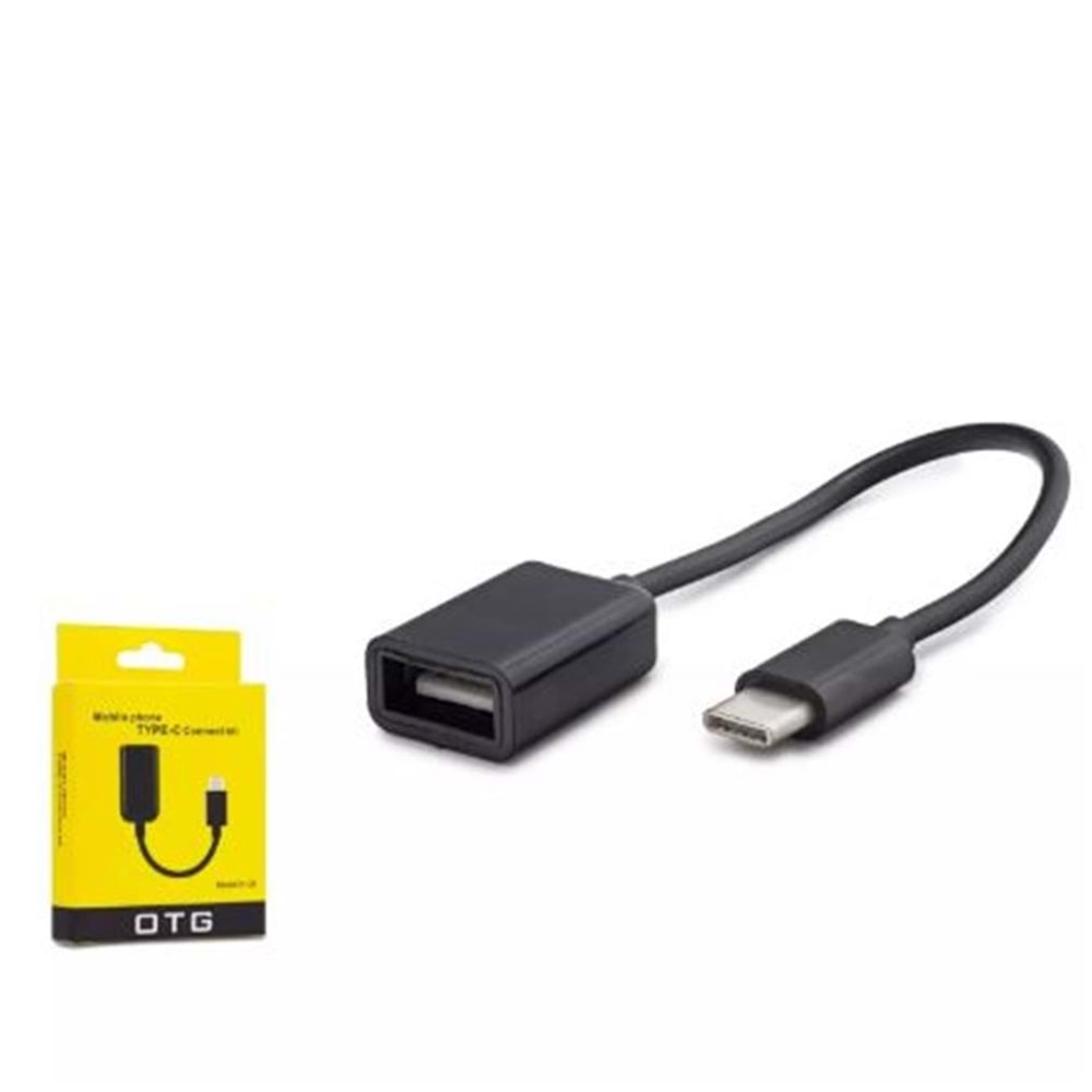 Hadron Hdx1015 Type-C To Usb F Kablo Siyah