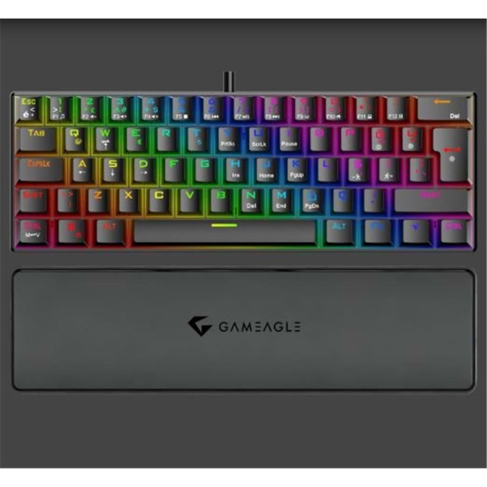 Gameagle GE2020 Helıos RGB Kablolu Tr Layout Mekanik Siyah Oyuncu Klavyesi