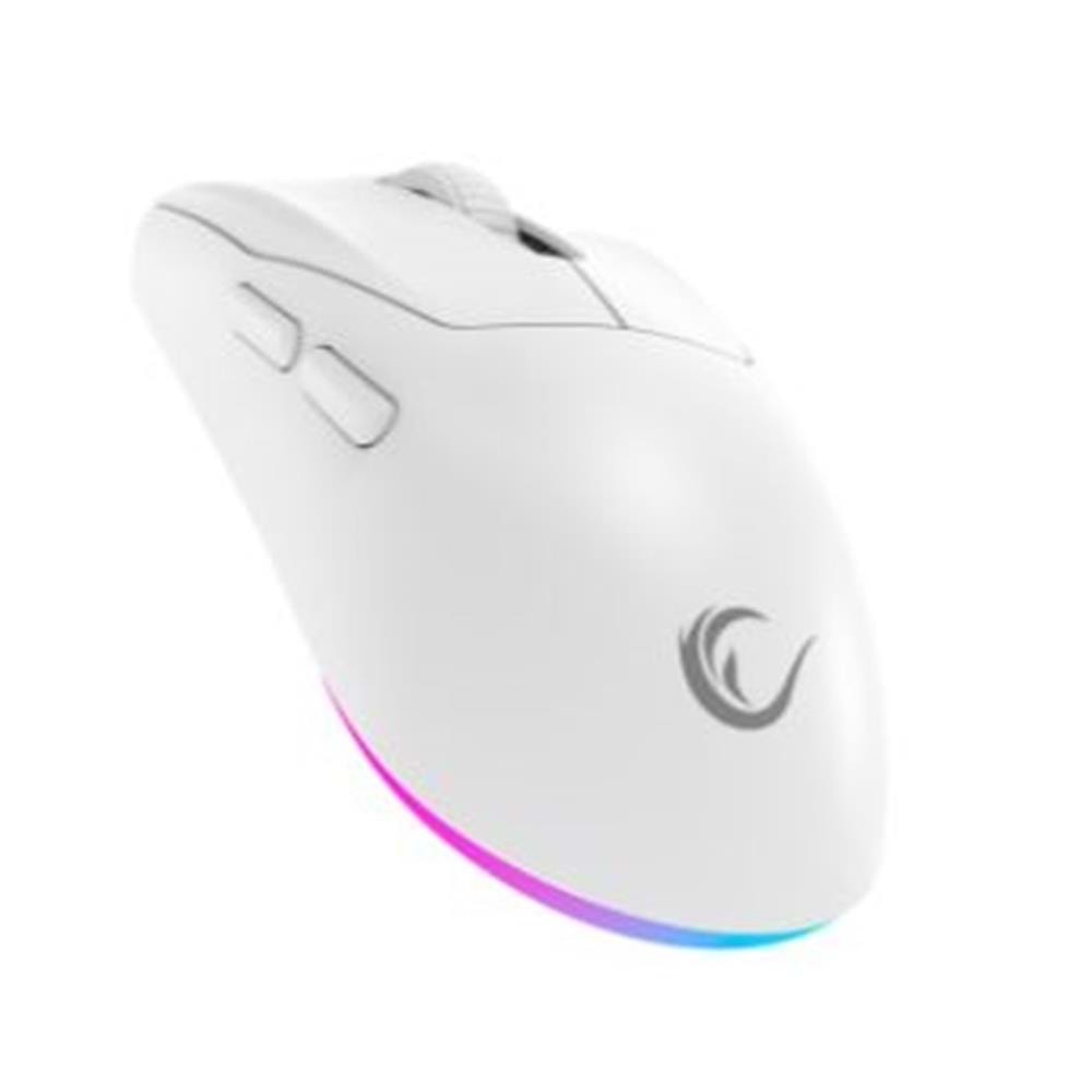 Rampage PROTE M5 PRO Kablosuz Beyaz RGB Ledli Şarjlı 26000 DPI 3395 Sensor Gaming Oyuncu Mouse
