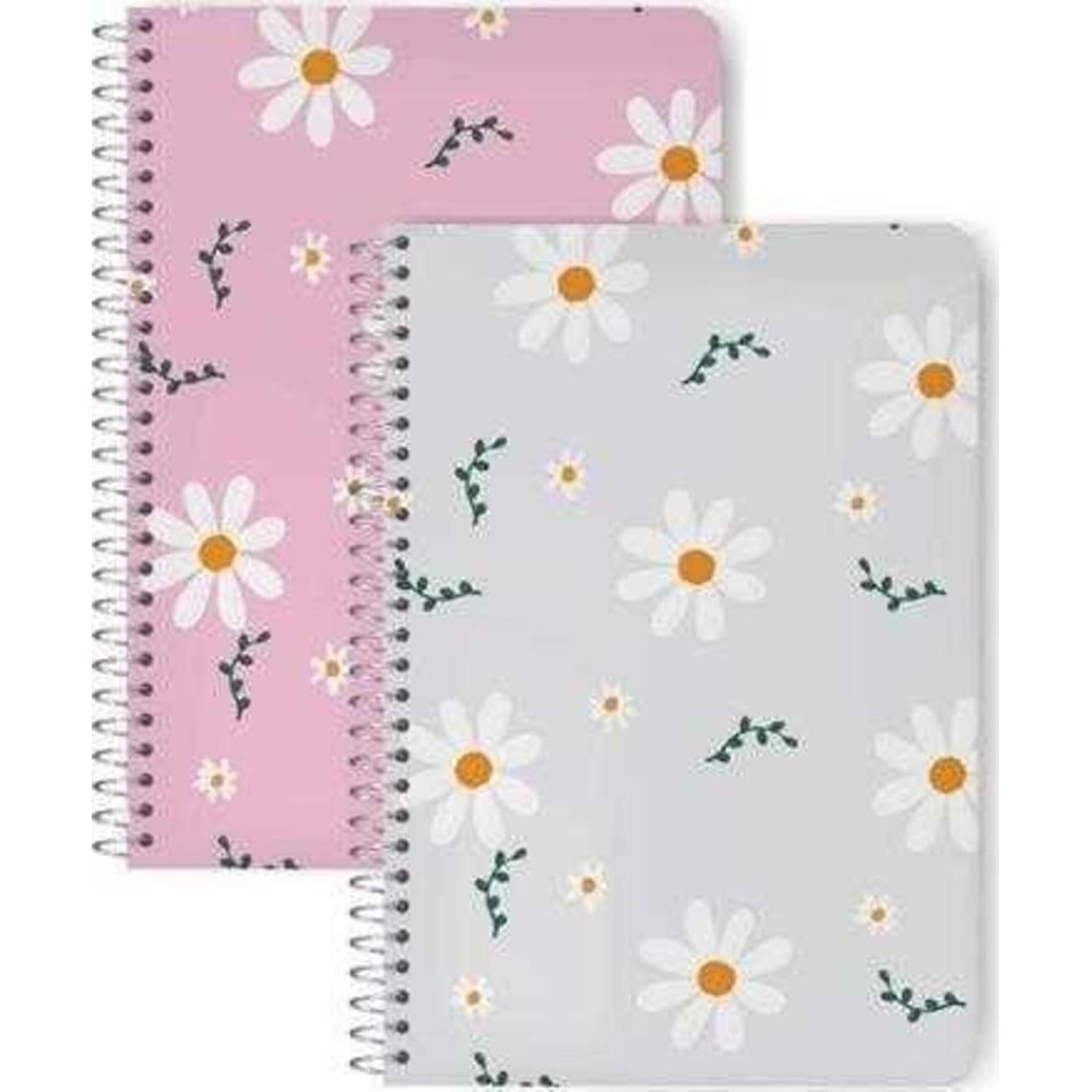 Elma Papatya Serisi Spiralli 17x24 120 YP Düz