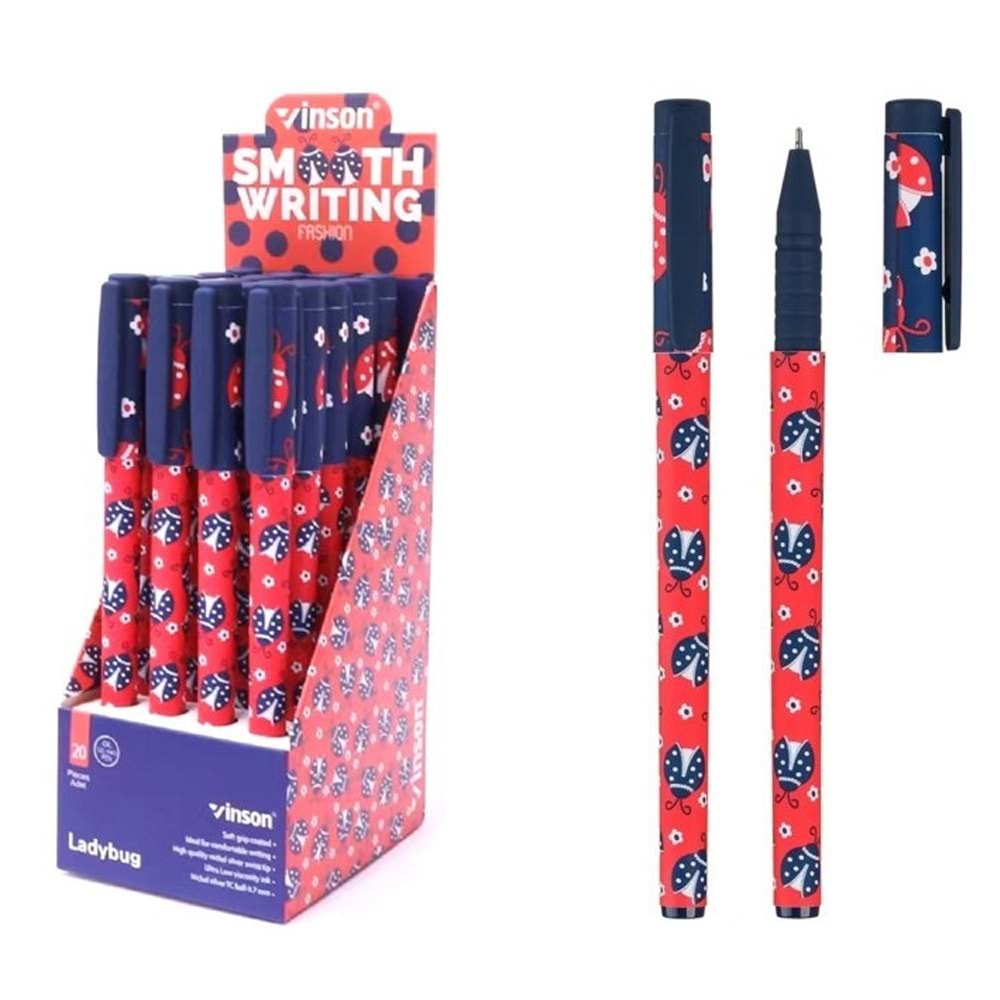Vinson Jel Kalem Fashıon Ladybug Desenli 20 Li A21