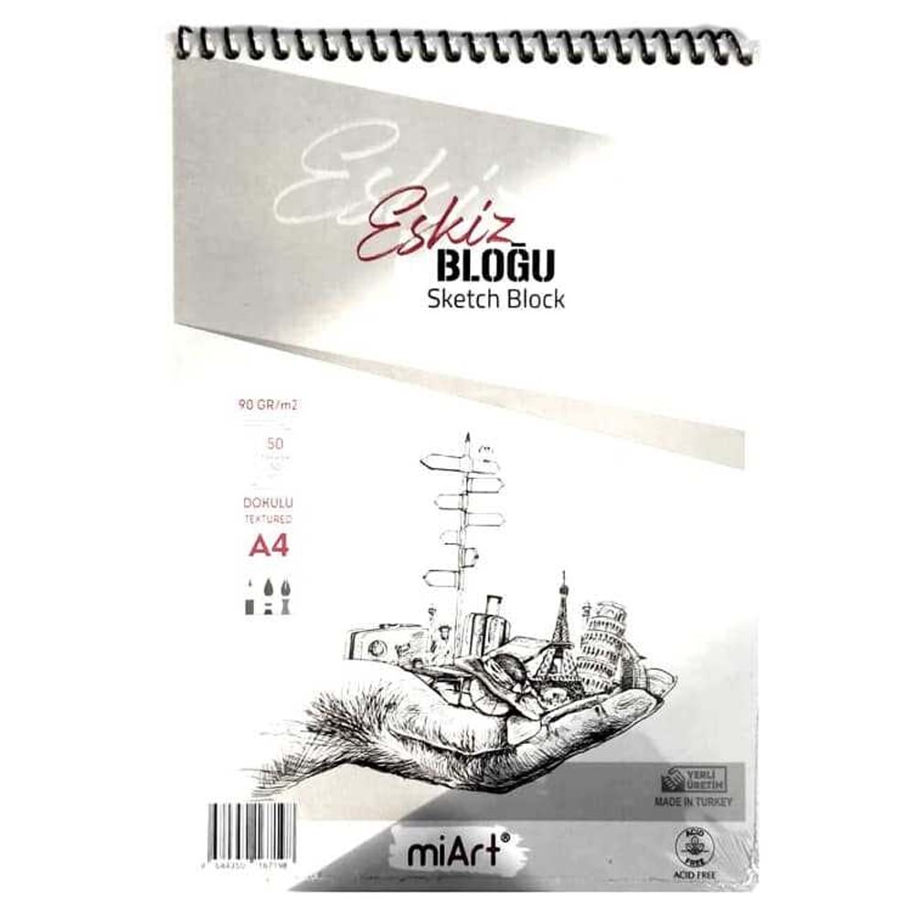 Miart Eskiz Defteri A4 90 Gr 50 YP