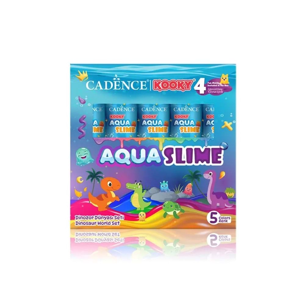 Kooky Aqua Slime Dinazor Dünyası Seti 5li