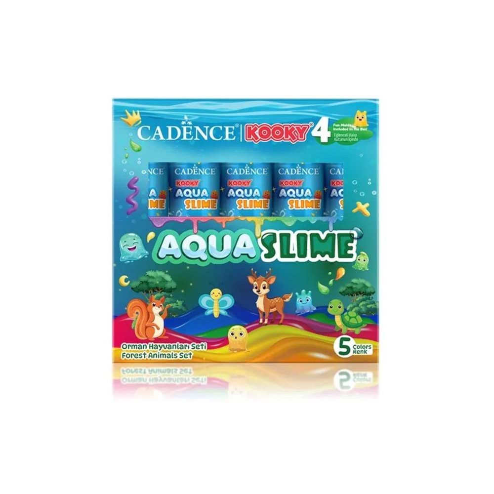 Kooky Aqua Slime Orman Hayvanları Seti 5li